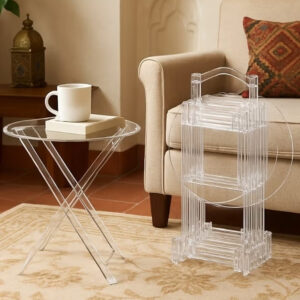 Acrylic Folding Coffee Table For Living Room - Image 1