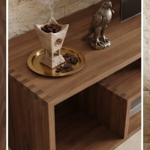 Modern TV Table with Shelf - Image 6