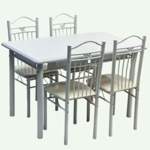 5 Pieces, Wooden Dining Tables With 4 Chair Set 120*75 CM - Image 5
