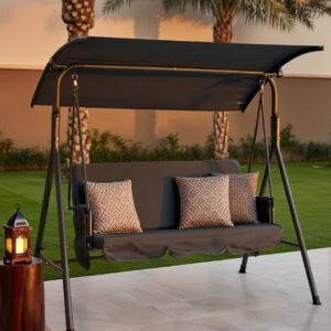 3-Seater Swing Patio With Weather Resistant Adjustable Tilt Canopy 155*110*170CM - Image 6