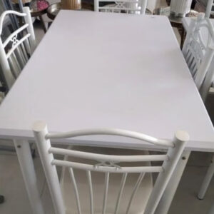 5 Pieces, Wooden Dining Tables With 4 Chair Set 120*75 CM - Image 9
