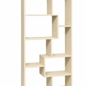 Modern Wooden Geometric Bookcase and Display Shelf - Image 4