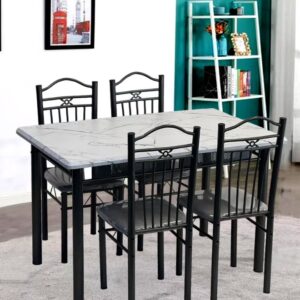 5-Piece Dining Table Set With 4 Chairs - Image 3