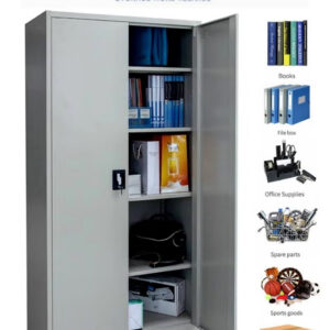 Metal Locker Cupboard With 5 Shelves 2 Door Light Weight Lateral 2 Door Filing Storage Cabinet 180*85*39 CM - Image 12