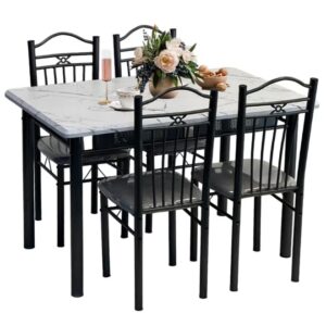 5-Piece Dining Table Set With 4 Chairs - Image 5