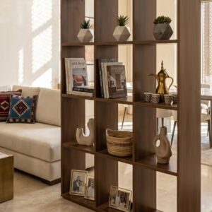 Modern 12-Grid Cubby Bookcase and Room Divider - Image 3