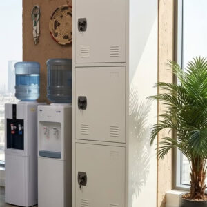 3 Door File Cabinet Metal Locker - Image 2