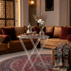 Acrylic Folding Coffee Table For Living Room - Image 4