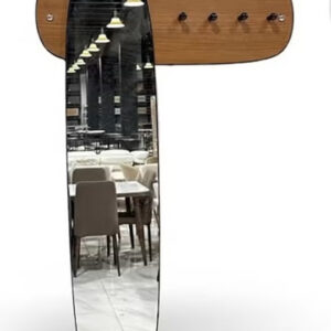 Decorative Entryway Mirror with Built-in Hanging Hooks - Image 3