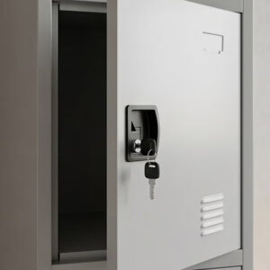 Metal 3-door Locker Storage Cabinet 45x38x180 CM - Image 4
