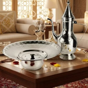 Steel Hand Washing Pot Set with Water Kettle - Image 3