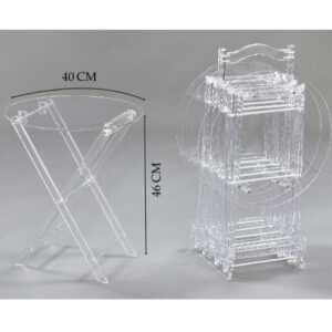 Acrylic Folding Coffee Table For Living Room - Image 6