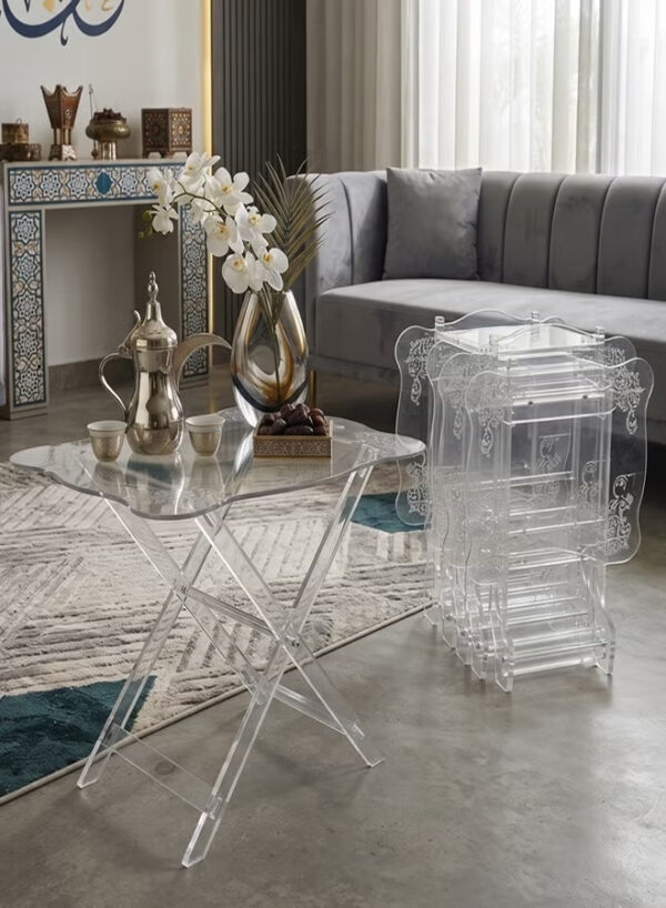 Acrylic Folding Coffee Table For Living Room