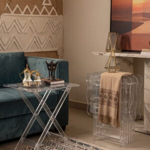 Acrylic Folding Coffee Table For Living Room - Image 7
