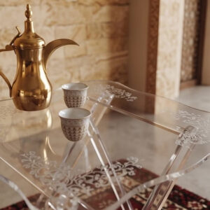 Acrylic Folding Coffee Table For Living Room - Image 4