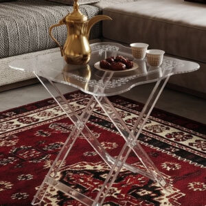 Acrylic Folding Coffee Table For Living Room - Image 3