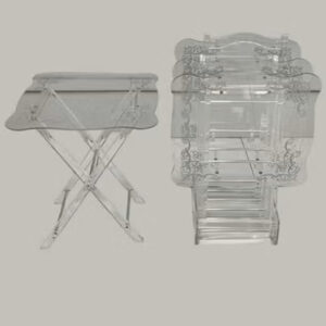 Acrylic Folding Coffee Table For Living Room - Image 8