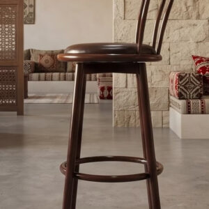 Bar Stool, Chair Footrest High Stool with Backs, Upholstered Counter Height Stools Bar Chairs for Kitchen - Image 11