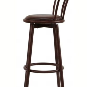Bar Stool, Chair Footrest High Stool with Backs, Upholstered Counter Height Stools Bar Chairs for Kitchen - Image 4
