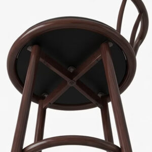 Bar Stool, Chair Footrest High Stool with Backs, Upholstered Counter Height Stools Bar Chairs for Kitchen - Image 3
