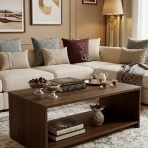 Central Wooden Coffee Table - Image 1