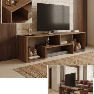 Modern TV Table with Shelf - Image 7